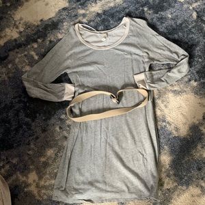 Kenzie Pieces-Sweatshirt Dress w/Belt